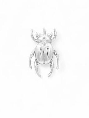 Junipurr Rhino Beetle Threadless 14K White Gold